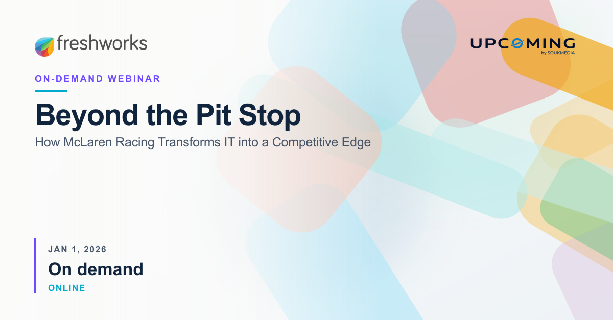 Beyond the Pit Stop: How McLaren Racing Transforms IT into a Competitive Edge — Freshworks event banner