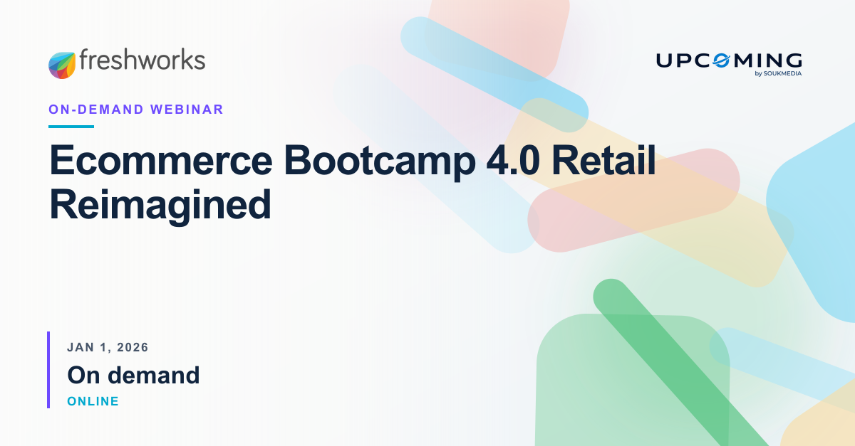 Ecommerce Bootcamp 4.0 Retail Reimagined — Freshworks event banner