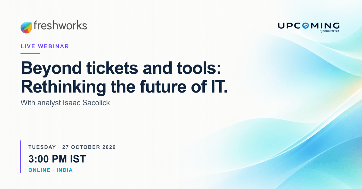Beyond tickets and tools: Rethinking the future of IT. event banner