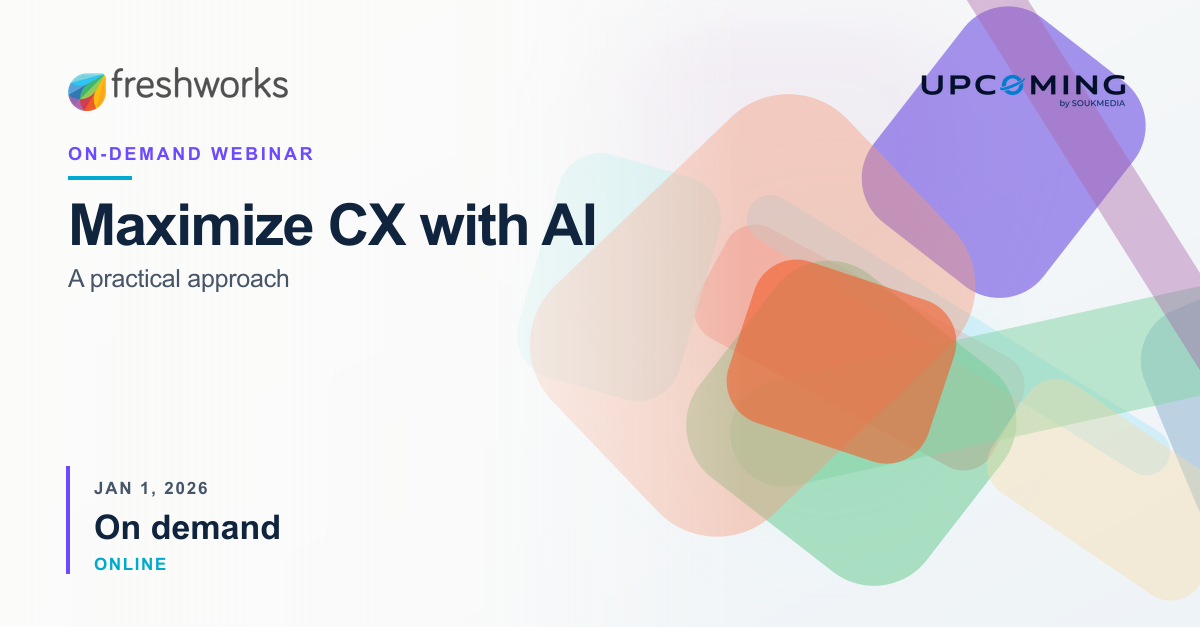 Maximize CX with AI: A practical approach — Freshworks event banner
