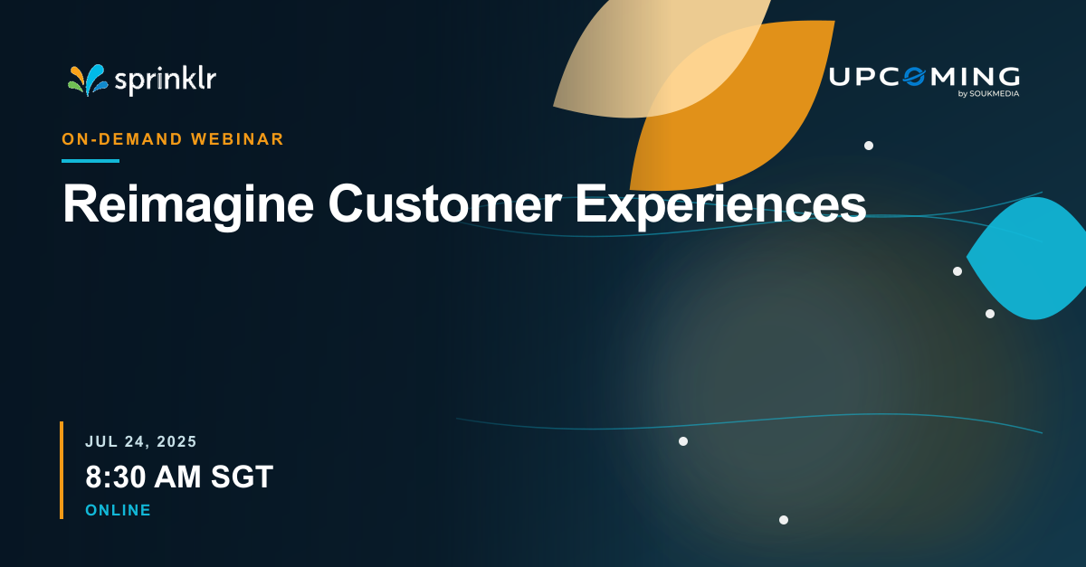 Reimagine Customer Experiences — Sprinklr event banner