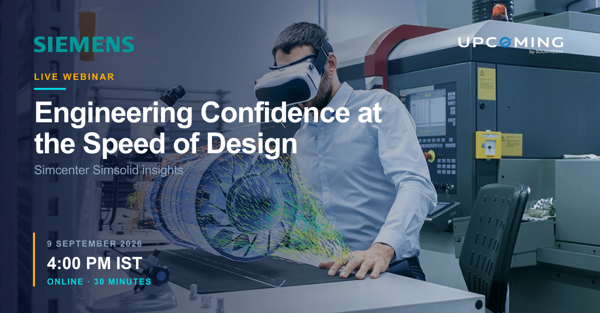 Engineering Confidence at the Speed of Design — Siemens event banner