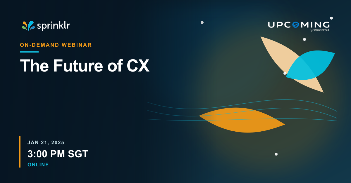 The Future of CX — Sprinklr event banner