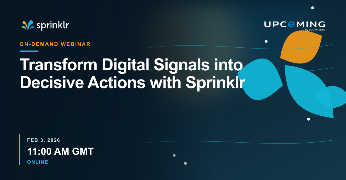 Transform Digital Signals into Decisive Actions with Sprinklr — Sprinklr event banner