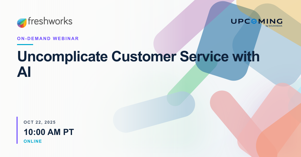 Uncomplicate Customer Service with AI — Freshworks event banner